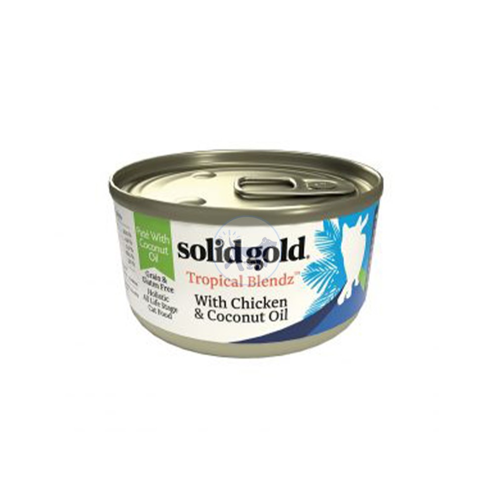 سوليد جولد - طعام قطط  رطب مع الدجاج وزيت جوز الهند 85 جم